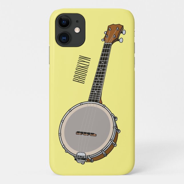 Banjo cartoon illustration  Case-Mate iPhone case (Back)