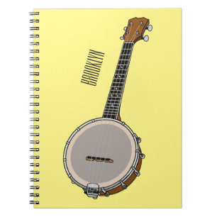 Banjo cartoon illustration  notebook