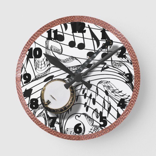 BANJO-CLOCK ROUND CLOCK (Front)