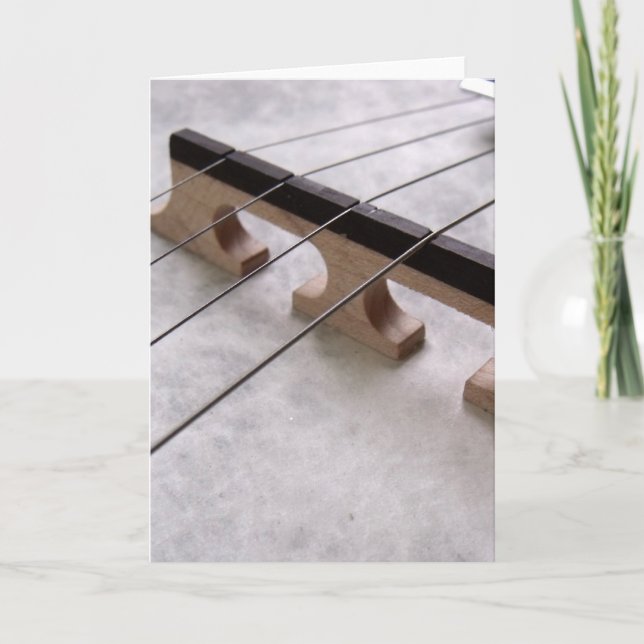 Banjo Closeup Photo Card (Front)