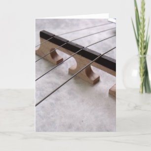 Banjo Closeup Photo Card