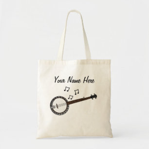 Banjo Custom Tote Bag Banjoist Folk Musician Gift