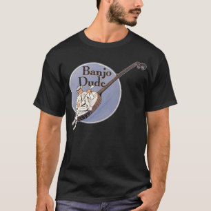 Banjo Dude Men's dark short sleeve T-Shirt