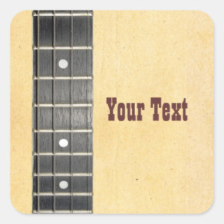 Banjo Fretboard Name Gift Tag Bookplate