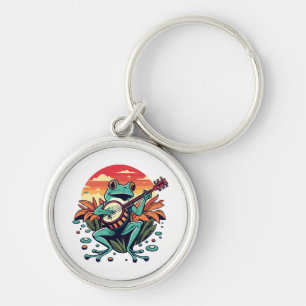 Banjo Frog Key Ring