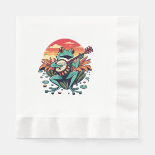 Banjo Frog Napkin