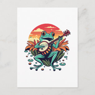 Banjo Frog Postcard