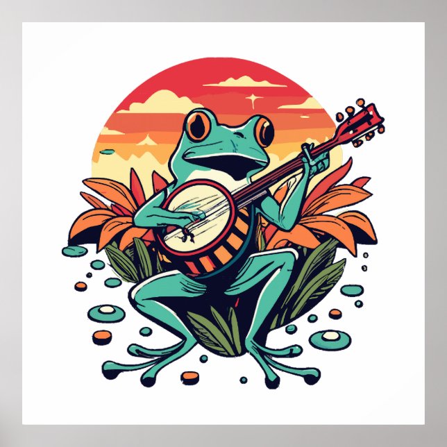 Banjo Frog Poster (Front)
