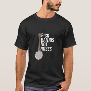 Banjo Gift Funny Slogan Bluegrass Design T-Shirt