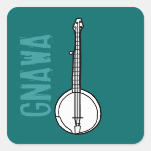 Banjo Gnawa Square Sticker
