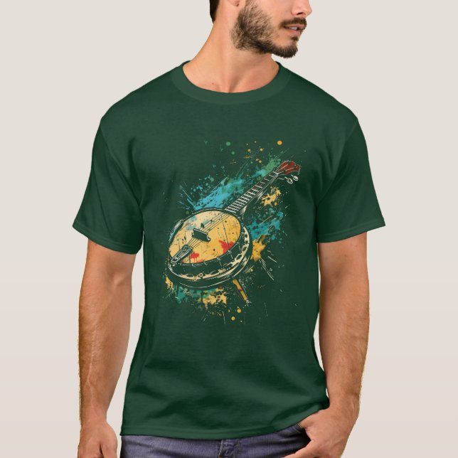 Banjo Graffiti funny T-Shirt (Front)