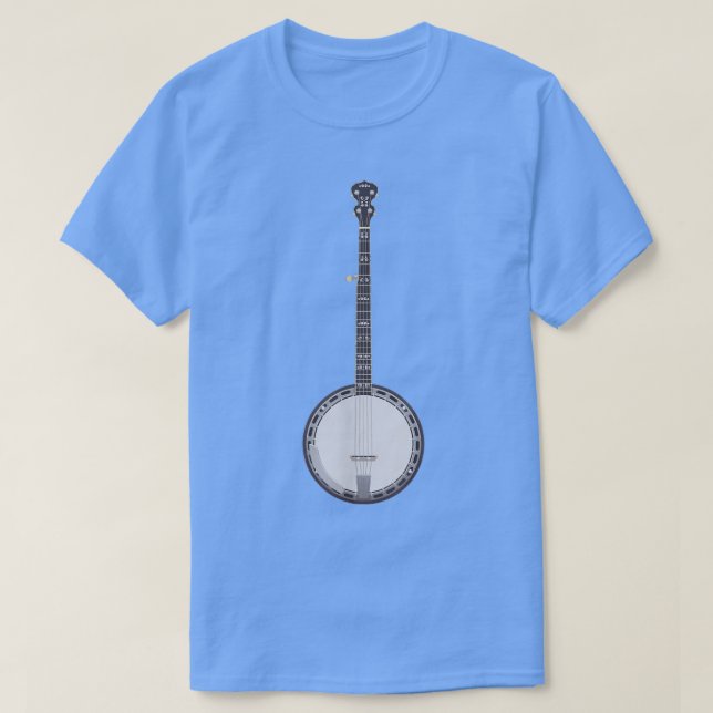 Banjo Guitar  T-Shirt (Design Front)