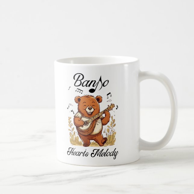 Banjo Heart's Melody Coffee Mug (Right)