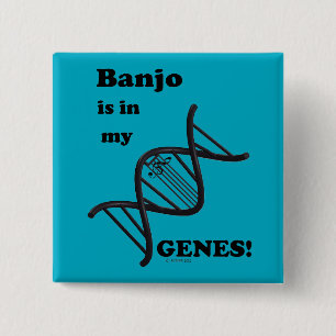 Banjo Is In My Genes 15 Cm Square Badge