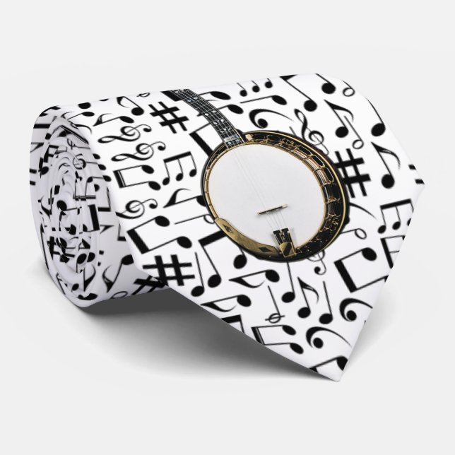 BANJO--MOST POPULAR BACKGROUND TIE (Rolled)