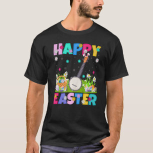 Banjo Music Happy Easter Bunny Banjo Easter Sunda T-Shirt