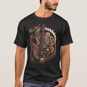 Banjo music instrument Graphic steampunk T-Shirt