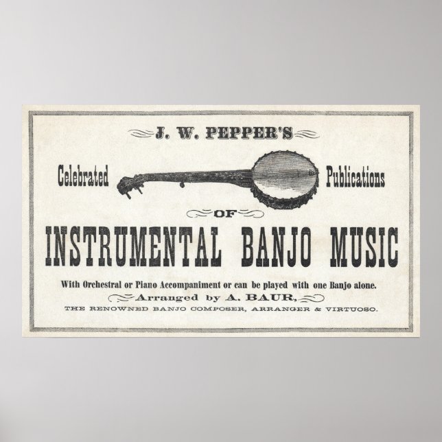 Banjo Music Poster (Front)