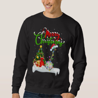 Banjo Music   Xmas Decorations Santa Banjo Christm Sweatshirt