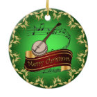 Banjo ~ Musical Scroll ~ Merry Christmas ~ * ~ 