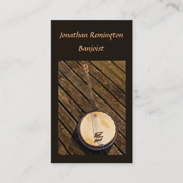 Banjo Musician Business Card (Front)