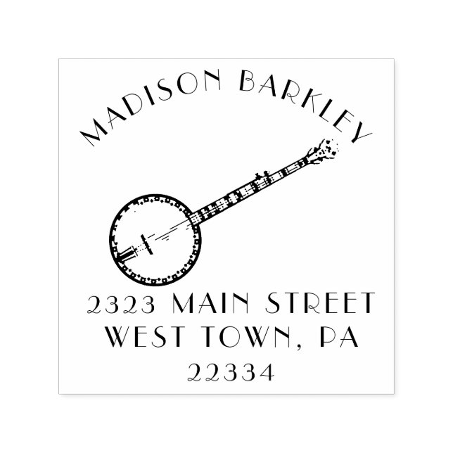 Banjo Musician Music Teacher Self-inking Stamp (Design)
