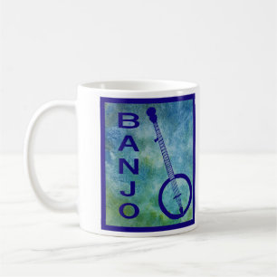 Banjo on Blue Coffee Mug