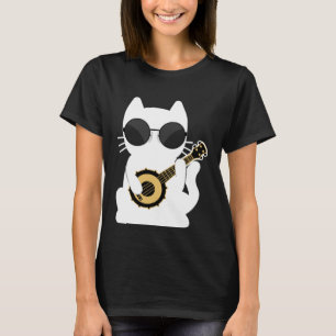 Banjo Player Cat Banjo  Banjoist Banjo T-Shirt
