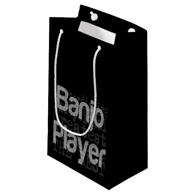 Banjo Player Extraordinaire Small Gift Bag (Front Angled)