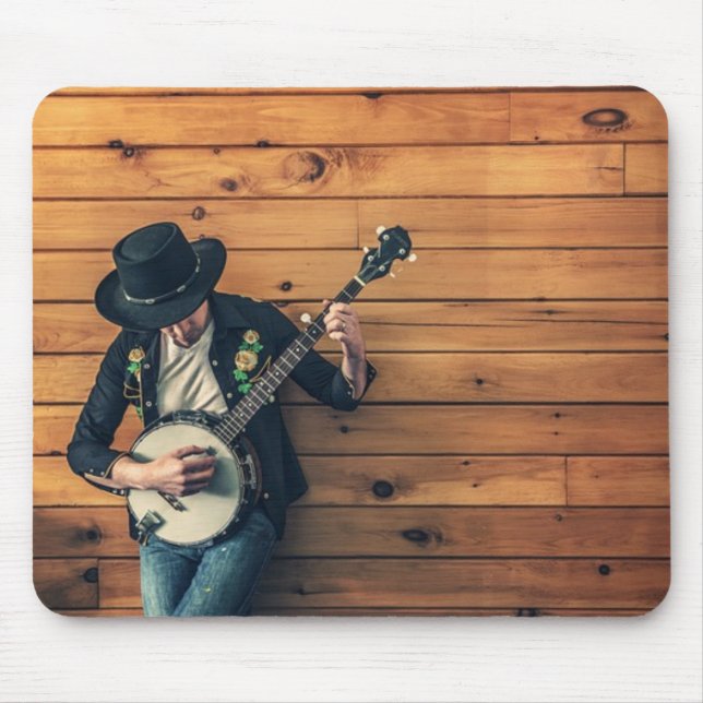 Banjo Player Mouse Pad (Front)