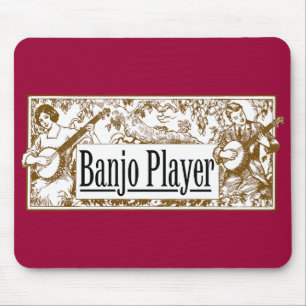 Banjo Player Mousepad