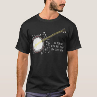 Banjo Player Music Notes Bluegrass Stringband T-Shirt