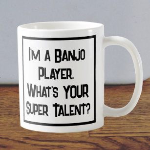 Banjo Player Super Talent. Coffee Mug