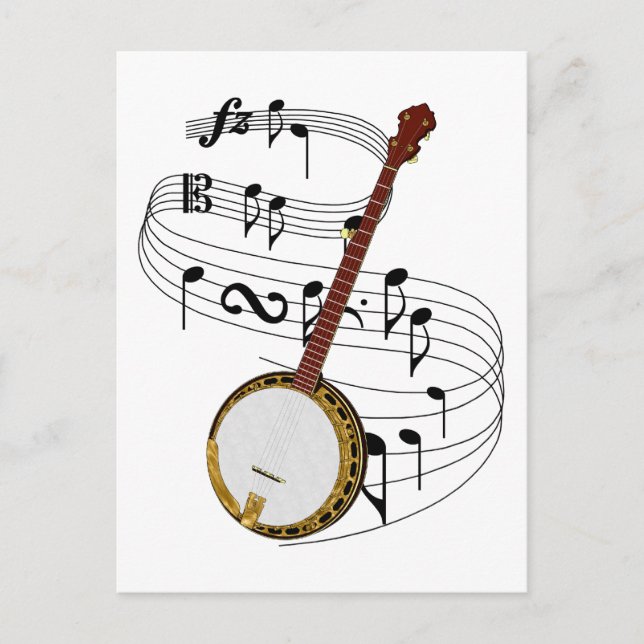 Banjo Postcard (Front)