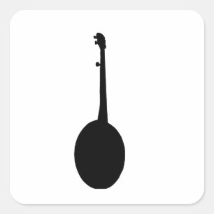 Banjo Square Sticker