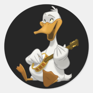 Banjo-Strummin' Duck Stickers