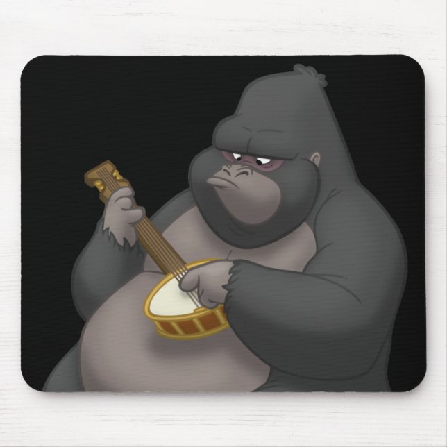 Banjo-Strummin' Gorilla Mousepad (Front)