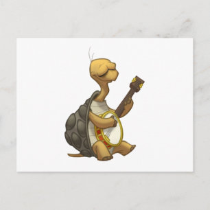 Banjo-Strummin’ Tortoise Postcard