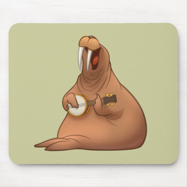 Banjo-Strummin' Walrus Mousepad (Front)