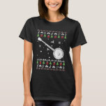 Banjo Ugly Christmas Banjo Player Santa Xmas T-Shirt<br><div class="desc">Banjo Ugly Christmas Banjo Player Santa Xmas</div>