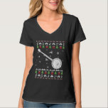 Banjo Ugly Christmas Banjo Player Santa Xmas T-Shirt<br><div class="desc">Banjo Ugly Christmas Banjo Player Santa Xmas</div>