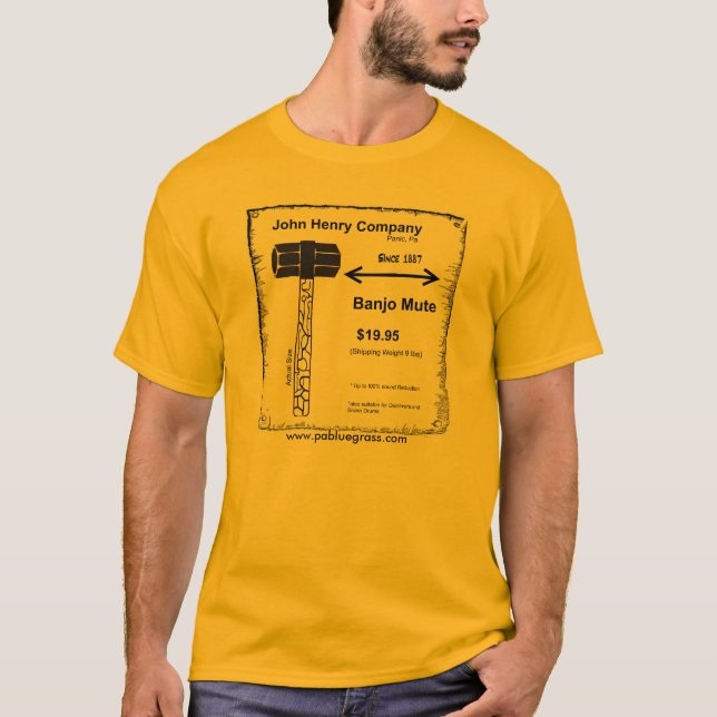 BanjoMuteShirt, www.pabluegrass.com T-Shirt (Front)