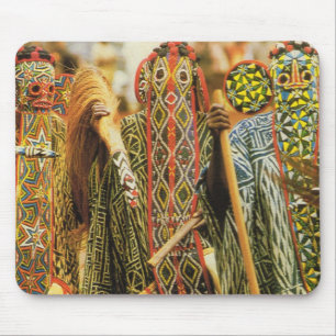 Banjouge Tribal dancers, Cameroon Mouse Pad