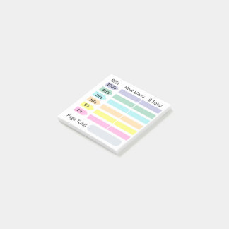 Bank Change Sticky Notes - 50 pages