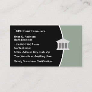 Bank Field Examiner Theme Business Cards