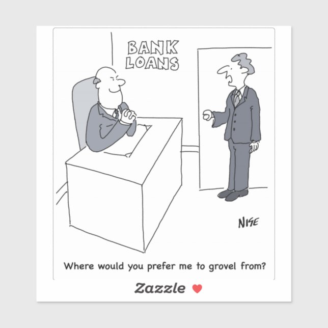 Bank Loans Office Cartoon (Sheet)