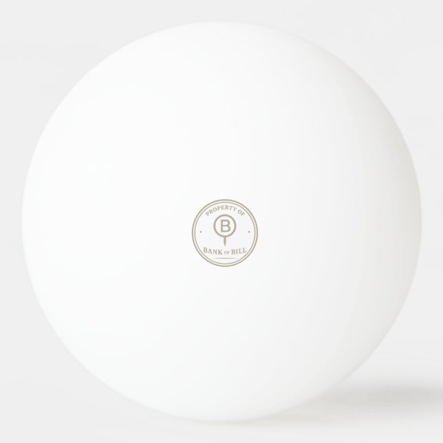 Bank of Bill Official Issue Ping Pong Ball (Front)