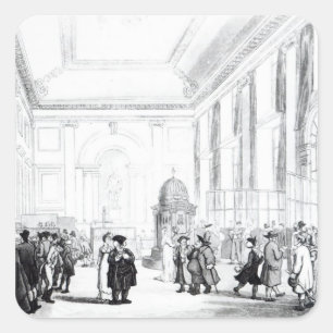Bank of England, Great Hall, from Ackermann's Square Sticker