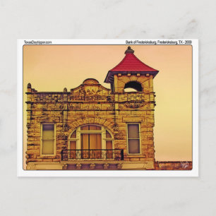 Bank of Fredericksburg, Fredericksburg, TX Postcard