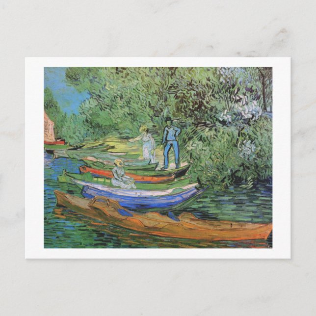 Bank of Oise at Auvers, Vincent van Gogh Postcard (Front)